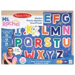 Melissa & Doug Ms. Rachel Wooden Phonics Alphabet Sound Puzzle - Each