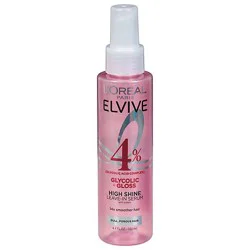 L'oreal Elvive Glycolic & Gloss High Shine Leave-In Serum - 4.4 Fz
