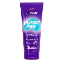 Aussie Instant Freeze Sculpting Gel For Curly Hair, Straight Hair, And Wavy Hair, 7 Oz - 7 Oz