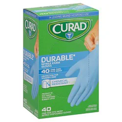 Curad Nitrile Exam Gloves - 40 Ct