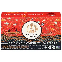 Natural Catch Spicy Yellowfin Tuna Filets Ngmo - 4.4 Oz