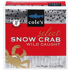 Coles Wildcaught Snow Crab - 5.3 Oz