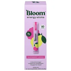 Bloom Energy Sticks Raspberry Lemon - 10 Ct