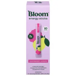 Bloom Energy Sticks Raspberry Lemon - 10 Ct