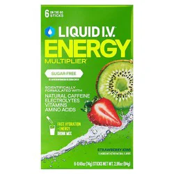 Liquid I.v. 6ct Sugar Free Energy Strawberry Kiwi - 6 Ct