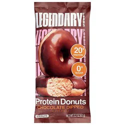 Legendary Chocolate Dipped Protein Donut - 2.15 Oz