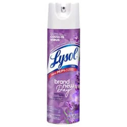 Lysol Disinfectant Spray, Brand New Day Lavender & Cotton - 19 Fl. Oz. - 19 Fz