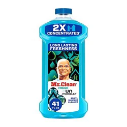 Mr.clean Multi-Surface 2x Concentrated Cleaner With Unstopables, Fresh - 41 Fl. Oz. - 41 Fz