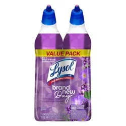 Llysol Toilet Bowl Cleaner, Brand New Day Lavendar & Cotton - 2-24 Fl. Oz. - 2-24 Fz