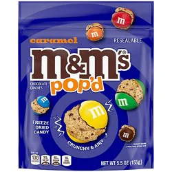 M&m's Pop Caramel Stand Up Pouch 5.5 Ounces Per Bag - 5.5 Oz