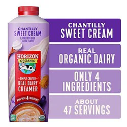 Horizon Organic Chantilly Sweet Cream Coffee Creamer Bottle - 24 Fl. Oz.