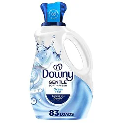 Downy Gentle Soft & Fresh Liquid Fabric Softener Ocean Mist 56 Fl Oz - 56 Fz