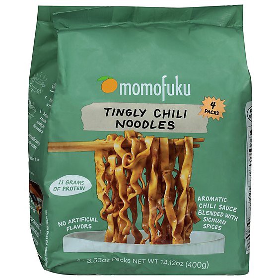slide 1 of 1, Momofuku Tingly Chili Noodles - 4-14.12 Oz, 14.12 oz