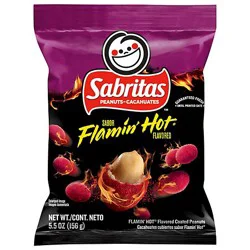 Gamesa Peanuts Sabritas Flaming Hot - 5.5 Oz