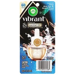 Air Wick Vibrant Scented Oil Plug-In Kit, Deep Blue Sea & Beach Wood - 1 Warmer And 1 Refill - .67 Fz