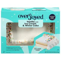 Overjoyed Vanilla Ice Cream Cake Slice - 52.3 Oz
