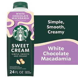 Starbucks White Chocolate Macadamia Liquid Dairy Creamer Bottle - 24 Fl. Oz.