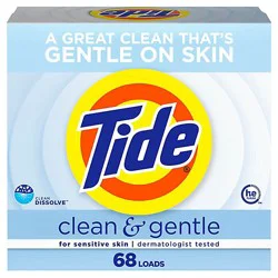 Tide Powder Clean & Gentle Laundry Detergent - 77 Oz