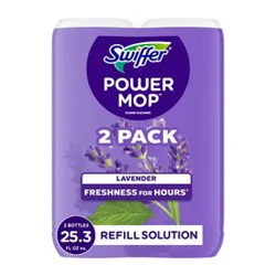 Swiffer Powermop Floor Cleaner, Lavender - 2-25.3 Fl. Oz. - 2-25.3f