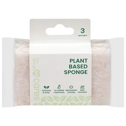 Cares Plant Based Ivory Sponge - 3 Count