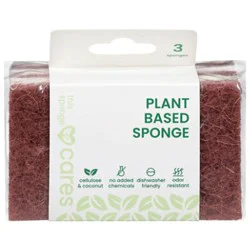 Cares This Sponge Plant Based Sponge, Brown - 3 Ct. - 3 Ct
