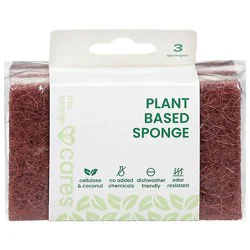 Cares This Sponge Plant Based Sponge, Brown - 3 Ct. - 3 Ct