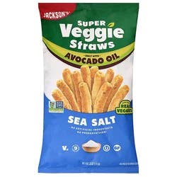 Jackson's Super Veggie Straws Sea Salt Avocado Oil - 5 Oz