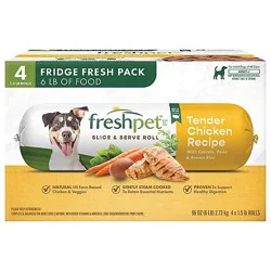 Freshpet Tender Chicken Recipe Value Pack - 4-1.5 Lb