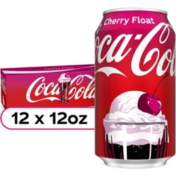 Coca Cola Cherry Float Soda - 12-12 Fl. Oz.