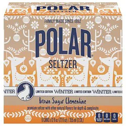 Polar Seltzer Brown Sugar Clementine 6-12fz - 6-12 Fz