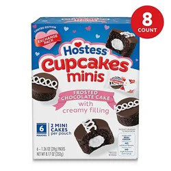 Cuppacakes Valentine Chocolate Mini Cupcakes - 8.17 Oz
