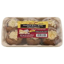 Giorgio Baby Bella Mushrooms Garlic Parmesan Stuffed - 8.5 Oz