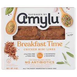 Amylu Breakfast Time Chicken Mini Links - 9 Oz