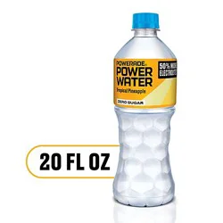Power Water Tropical Pineapple Zero Sugar - 20 Fl. Oz.