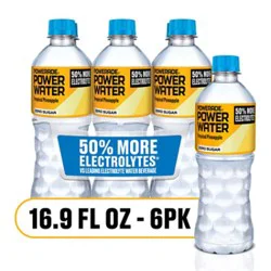 Power Water Tropical Pineapple Zero Sugar - 6-16.9 Fl. Oz.