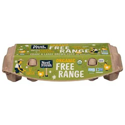 Nestfresh Organic Non Gmo Free Range Hfac Lg A Brown Eggs 12 Count - 12 Ct