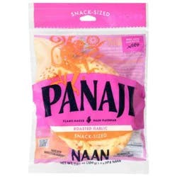 Panaji Roasted Garlic Snack Size Naan 4 Count - 7.04 Oz
