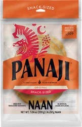 Panaji Original Snack Size Naan 4 Pack - 7.04 Oz