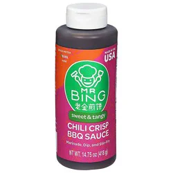 Mr Bing Bbq Sauce Chili Crisp Tangy - 14.75 Oz