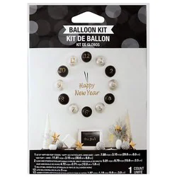 Cre Ny Balloon Clock Wall Kit - Ea