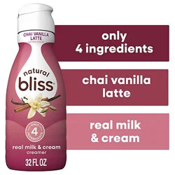 Nestle Coffee Mate Natural Bliss Real Milk & Cream Bottle - 32 Fl. Oz.