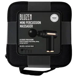 Bluzen Mini Percussion Massager In Travel Case Black Plus Gold - Each