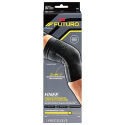 Futuro Premium Compression Knee Sleeve With Stabilizers, Medium - Ea