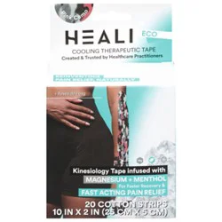 Heali Eco Kinesiology Tape Infused With Magnesium&menthol-Pink Camo-20 Strips/roll 2x10inch /strip - 20 Ct