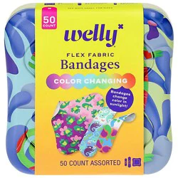 Welly Colorchange Flex Fabric Bandages - 50 Ct