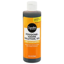 Signature Select First Aid Antiseptic Povidone Iodine Bottle - 8 Fl. Oz.