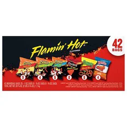 Frito Lay Flamin Hot Mix Variety Pack - 42 Count