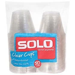 Solo Clear Cup 9 Oz - 50 Count