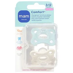 Mam Usa Comfort 2 Assorted 3-12 Months Pacifiers - 2 Count