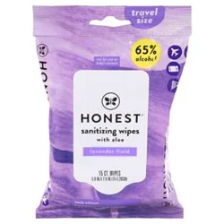 Honest Lavendar Sanitizing Wipers 15 Count - 15 Ct